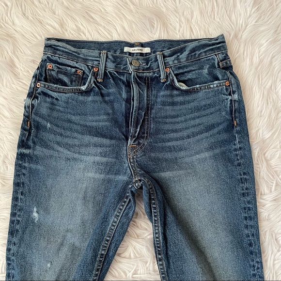 GRLFRND Jeans Karolina More Life High Rise Button Fly Skinny Blue Denim - Picture 6 of 14